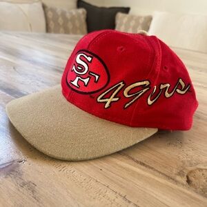 49ers Red and Tan Cap